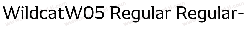 WildcatW05 Regular Regular字体转换